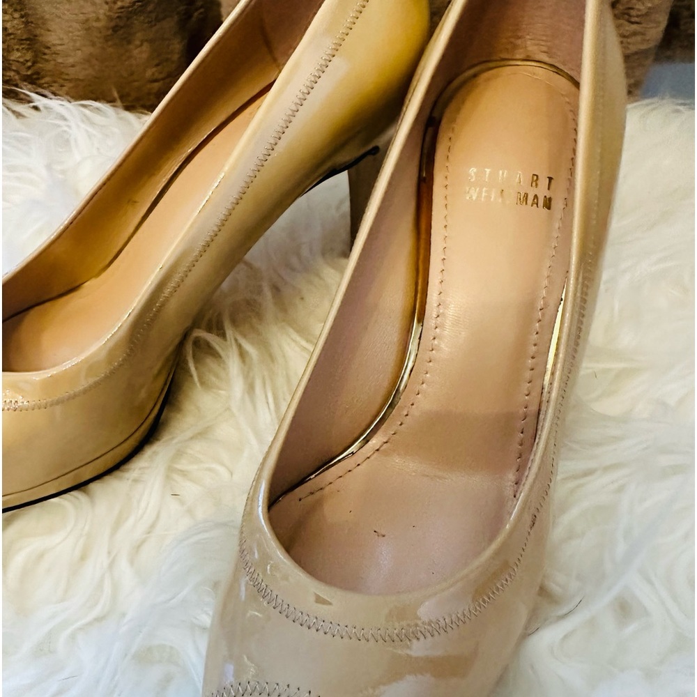 Stuart Weitzman peeptoe ANNABELLE ARGENTO